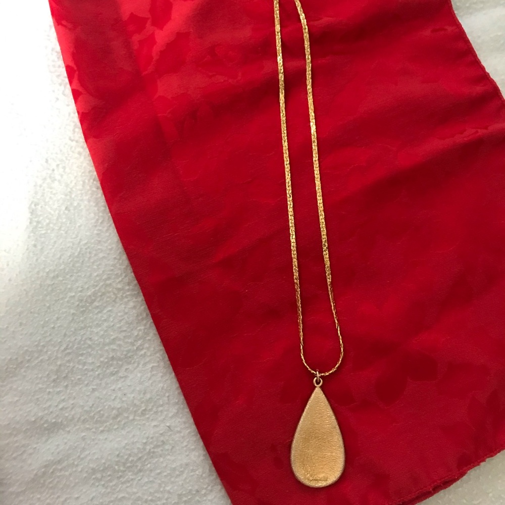 SOLD!!   Necklace with Rhinestones!  22”. Like new - Picture 3 of 4
